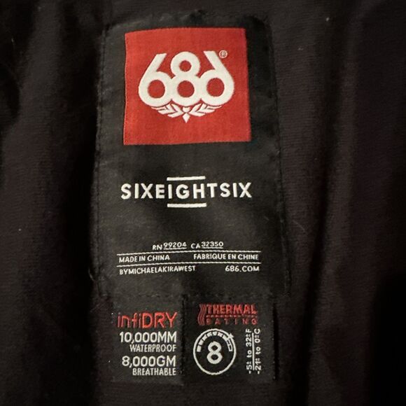 686 Girls Size Large Pink Snowboard Ski Coat Lily Jacket Snow Warm Hood L Purple - Picture 13 of 16